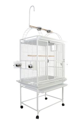 Image showing 1 th A&E Cage 32 in. x 23 in. Playtop Bird Cage, 5/8 in. Bar Space, White