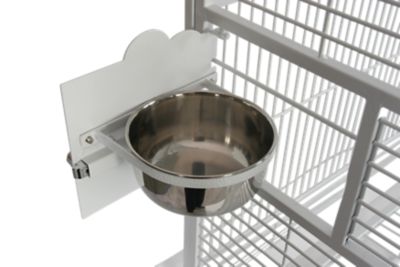 Image showing 2 th A&E Cage 32 in. x 23 in. Playtop Bird Cage, 5/8 in. Bar Space, White