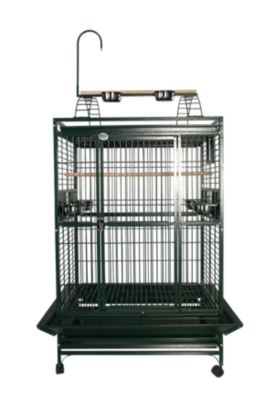 A&E Cage 36 in. x 28 in. Playtop Cage 1 in. Bar Space, 8003628 GREEN