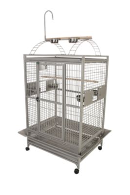 Image showing  36 in. x 28 in. Playtop Bird Cage, 1 in. Bar Space, Platinum
