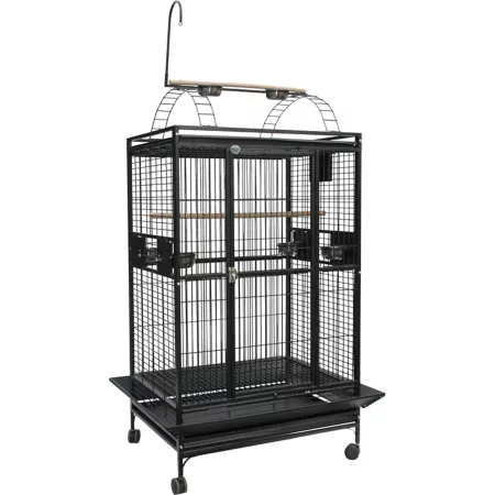 A&E Cage 40 in x 30 in Cage for 1 in game board Bar area 8004030 BLACK Pet Bird Cages