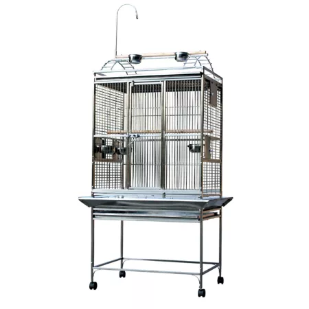 A&E Cage Bird Cage with 32 in x 23 in Stainless Steel Play Top 5/8 in Bar Space Pet Bird Cages