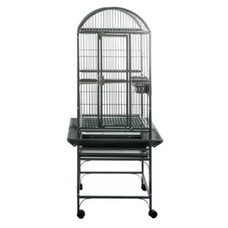 A&E Cage 18 x 18 in Dometop cage 3/4 in Bar space 9001818 BLACK Pet Bird Cages