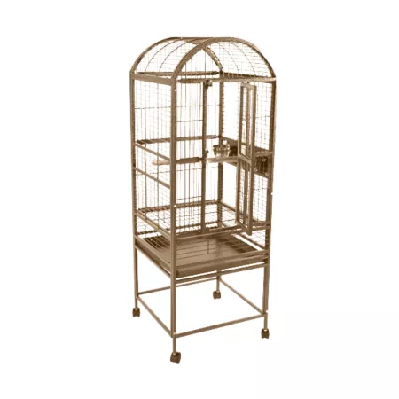 A&E Cage 18 x 18 in Dome Cage 3/4 in Bar Space 9001818 SANDSTONE Pet Bird Cages