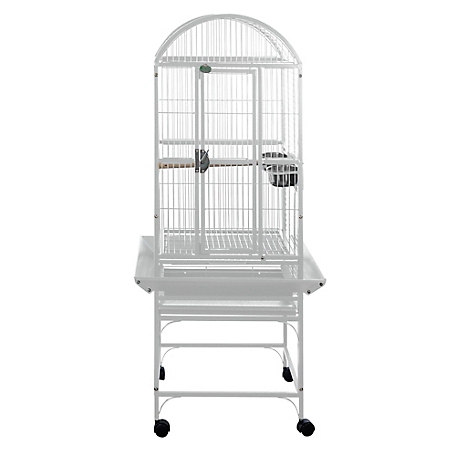 A&E Cage 18 in. x 18 in. Dometop Bird Cage, 3/4 in. Bar Space, White