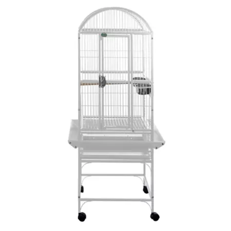 A&E Cage Dometop 18 in x 18 in Bird Cage 3/4 in Bar Space White Pet Bird Cages