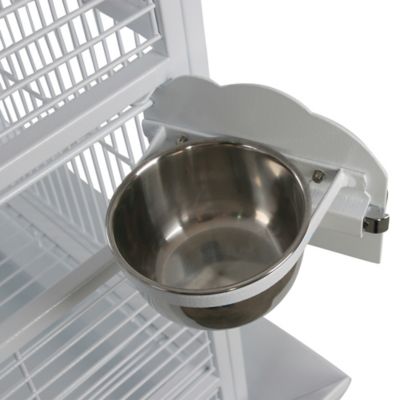 Image showing  18 in. x 18 in. Dometop Bird Cage, 3/4 in. Bar Space, White