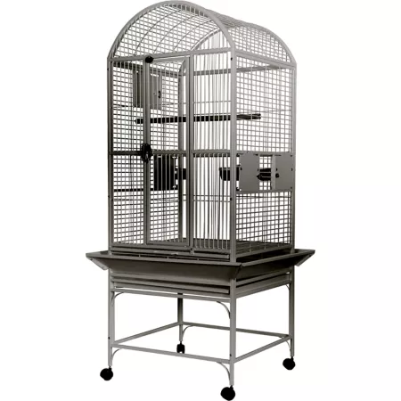 A&E Cage Dometop 24 in x 24 in Bird Cage 3/4 in Bar Space Stainless Steel Pet Bird Cages