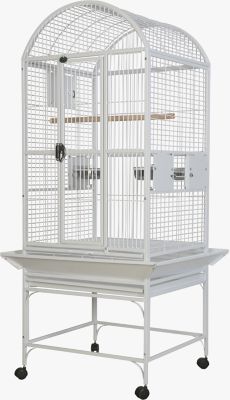 A&E Cage 24 in. x 24 in. Dometop Bird Cage, 3/4 in. Bar Space, White
