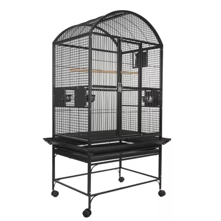 A&E Cage 32 x 23 in Dometop cage 5/8 in Bar space 9003223 BLACK Pet Bird Cages