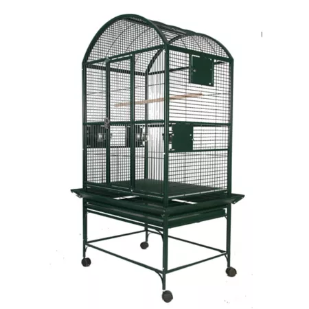 A&E Cage 32 x 23 in Dometop cage 5/8 in Bar space 9003223 GREEN Pet Bird Cages