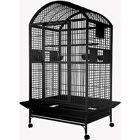 A&E Cage 40 in. x 30 in. Dometop Cage 1 in. Bar Space, 9004030 BLACK