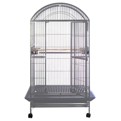 Image showing  40 in. x 30 in. Dometop Bird Cage, 1 in. Bar Space, Platinum