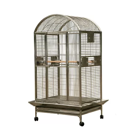 A&E Cage 40 in x 30 in Dometop Cage 1 in Bar Space Pet Bird Cages