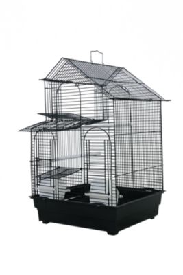 A&E Cage 16 in. x 14 in. Light Wire House Top Cage, AE1614H BLACK SP