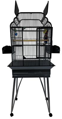 A&E Cage 22 in. x 17 in. Victorian Open Top Cage, B-2217 BLACK
