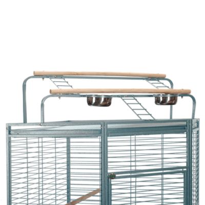 Image showing  32 in. x 32 in. Corner Bird Cage with Playpen