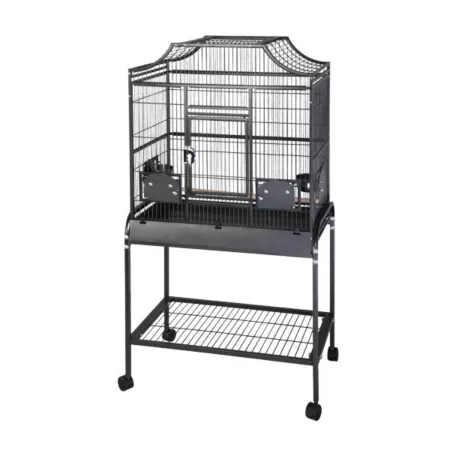 A&E Cage 28 in x 18 in Stylish Bird Cage Black Pet Bird Cages