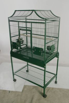 A&E Cage 28 in. x 18 in. Elegant Flight Bird Cage, Green