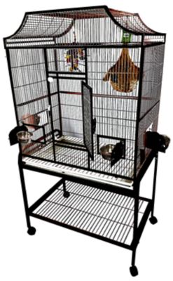 A&E Cage 32 in. x 21 in. Elegant Flight Bird Cage, Black