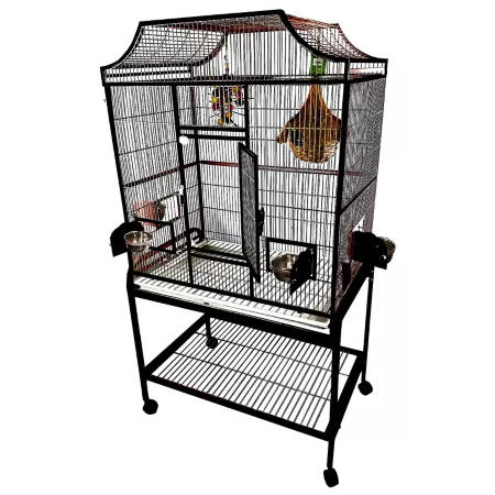 A&E Cage 32 in x 21 in Stylish Bird Cage Black Pet Bird Cages