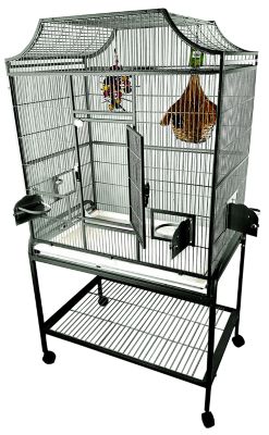 A&E Cage 32 in. x 21 in. Elegant Flight Bird Cage, Green