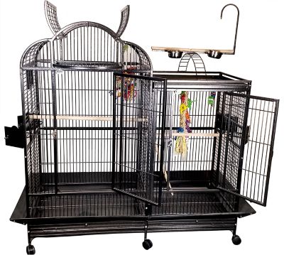 A&E Cage 42 in. x 26 in. Split Level House Cage, PC-4226D BLACK