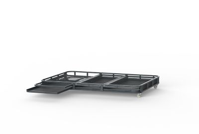 A&E Cage 86 in. Aviary Base with Trays and Grates for WI8662 Aviary