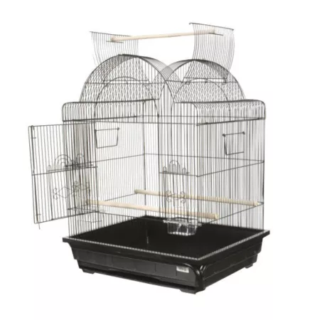 A&E Cage 25 x 21 Lightwire Victorian Open Top Cage AE29629SP BLACK Pet Bird Cages