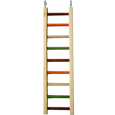 A&E Cage Happy Beaks Wooden Hanging Ladder Bird Toy, 20 in.