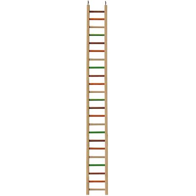 A&E Cage Happy Beaks Wooden Hanging Ladder Bird Toy, 50 in.