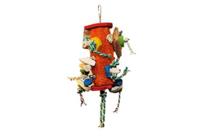 A&E Cage Happy Beaks Medium Fun Spongy Bird Toy, HB46575