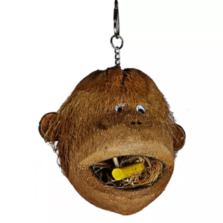 A&E Cage Happy Beaks Coco Monkey Bird Toy Pet Bird Toys