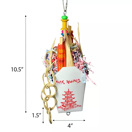 A&E Cage Happy Beaks Takeaway Chinese Bird Toy Pet Bird Toys