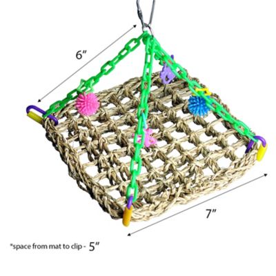 A&E Cage Happy Beaks Small Hanging Vine Mat Bird Toy