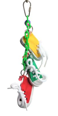 A&E Cage Happy Beaks Sneakers on a Line Bird Toy
