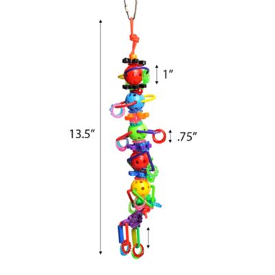 A&E Cage Happy Beaks Whiffle Rings Bird Toy, HB918