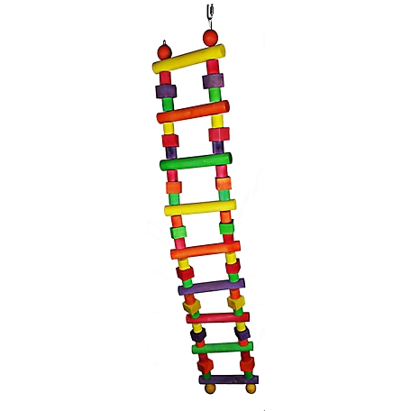 A&E Cage 8 in. x 2 in. x 42 in. Large Wood Block Bird Ladder