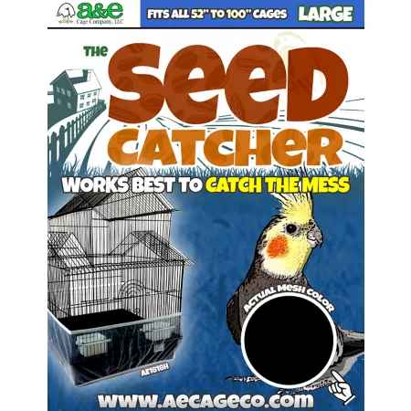 A&E Cage Large Seed Catcher: 52" to 100" HB1511L Bird Cage Covers & Pans