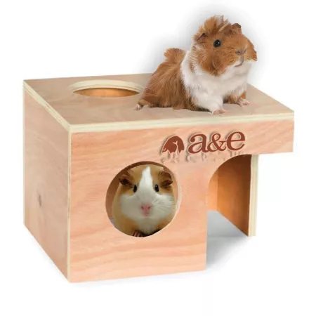 A&E Cage Nibbles Large Guinea Pig Hut NB003 Small Pet Habitat Expansions & Accessories