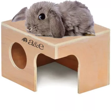 A&E Cage Nibbles Extra Large Rabbit Hut NB004 Small Pet Habitat Expansions & Accessories