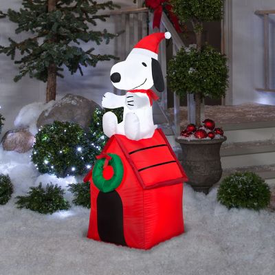 Image showing  Airblown Outdoor Inflatable Snoopy on Dog House