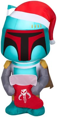 Gemmy Airblown Outdoor Inflatable Boba Fett with Stocking