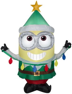 Gemmy Airblown Outdoor Inflatable Minion Dave with Light String