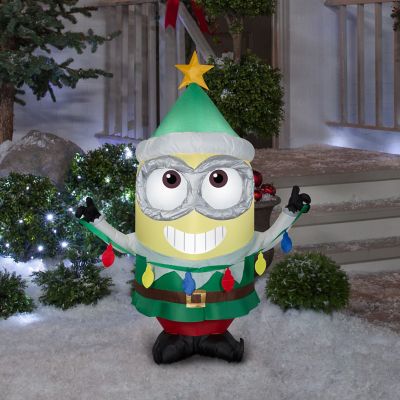 Image showing  Airblown Outdoor Inflatable Minion Dave with Light String