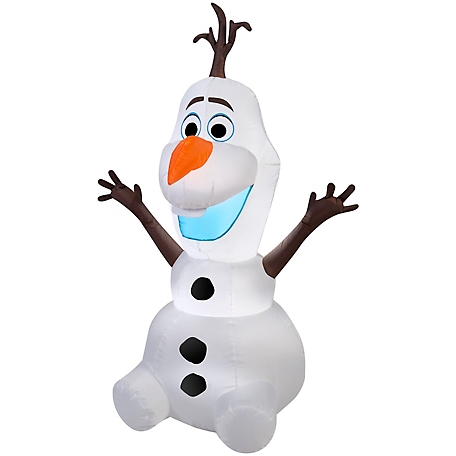 Gemmy Airblown Outdoor Inflatable Olaf in Sitting Pose