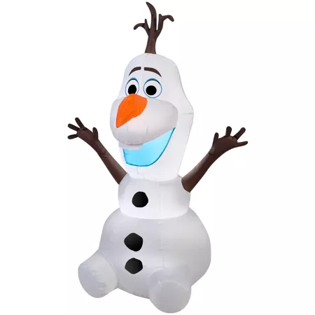 Gemmy 9.06 in Air-blown outdoor inflatable Olaf in sitting pose Christmas decoration Christmas Inflatables