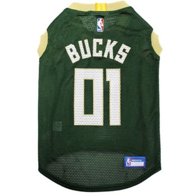 Pets First Milwaukee Bucks Basketball Mesh Pet Jersey