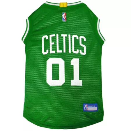 Pets First Boston Celtics Pet Mesh Basketball Jersey Dog Jerseys