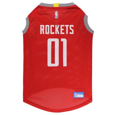 Pets First Houston Rockets Basketball Mesh Pet Jersey